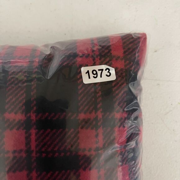 Swet Tailor Shirt Men XL Red Black Flannel Plaid Stretch Knit Collared Button-Up - Picture 11 of 12